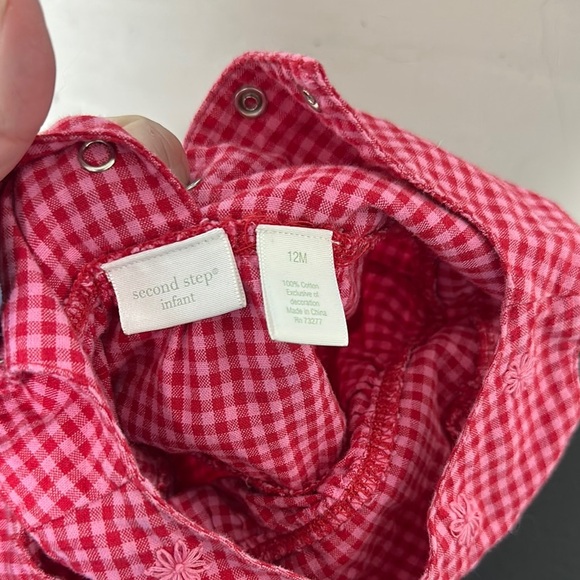 Red Gingham vintage onesie - Picture 2 of 2